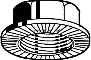 DIN6923K Hexagon Nut With Flange六角法蘭面螺帽帶齒