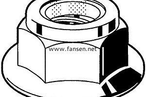 DIN6926 Prevailing Torque Type Hexagon Nuts With Flange And With Non Metaric Insert 非金屬預(yù)置扭矩式六角法蘭面防松螺帽