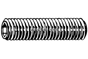 DIN913 Hexagon Socket  Set Screws  With Flat Point 平頭內(nèi)六角緊定