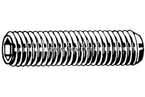 DIN916 Hexagon Socket Set Screws  With Cup Point 凹端內六角緊定