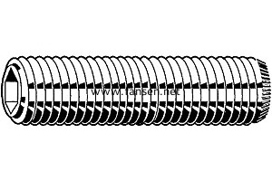 DIN916K Hexagon Socket Knurled Set Screws  With Cup Point 凹端內(nèi)六角滾花緊定